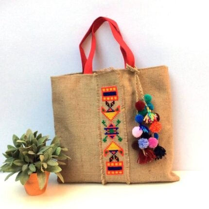 Embroidered Cotton Tote